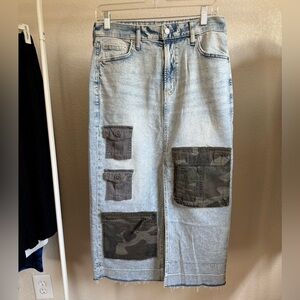 GAP NEW MIDI JEAN SKIRT